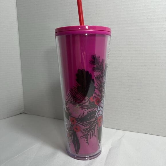 Pink Pinecone Starbucks 2021 Winter Holiday Color Change Venti Cold Cup - Picture 3 of 6